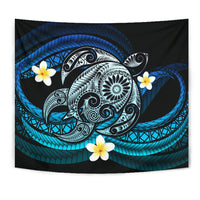 Hawaii Turtle Plumeria Polynesian Tapestry - Mela Style - Polynesian Pride