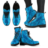Polynesian Leather Boots Blue - Polynesian Pride