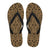 Polynesian Culture Gold Flip Flops Men's Flip Flops - Black - 1 - Polynesian Pride