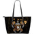 Hawaii Kakau Polynesian Turtle Map Large Leather Tote Gold - Polynesian Pride