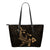 Hawaii Shark Gold Polynesian Small Leather Tote Gold - Polynesian Pride