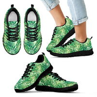 Hawaii Tropical Leaves Jungle Monstera Leaf Sneakers Kid's Sneakers - Polynesian Pride