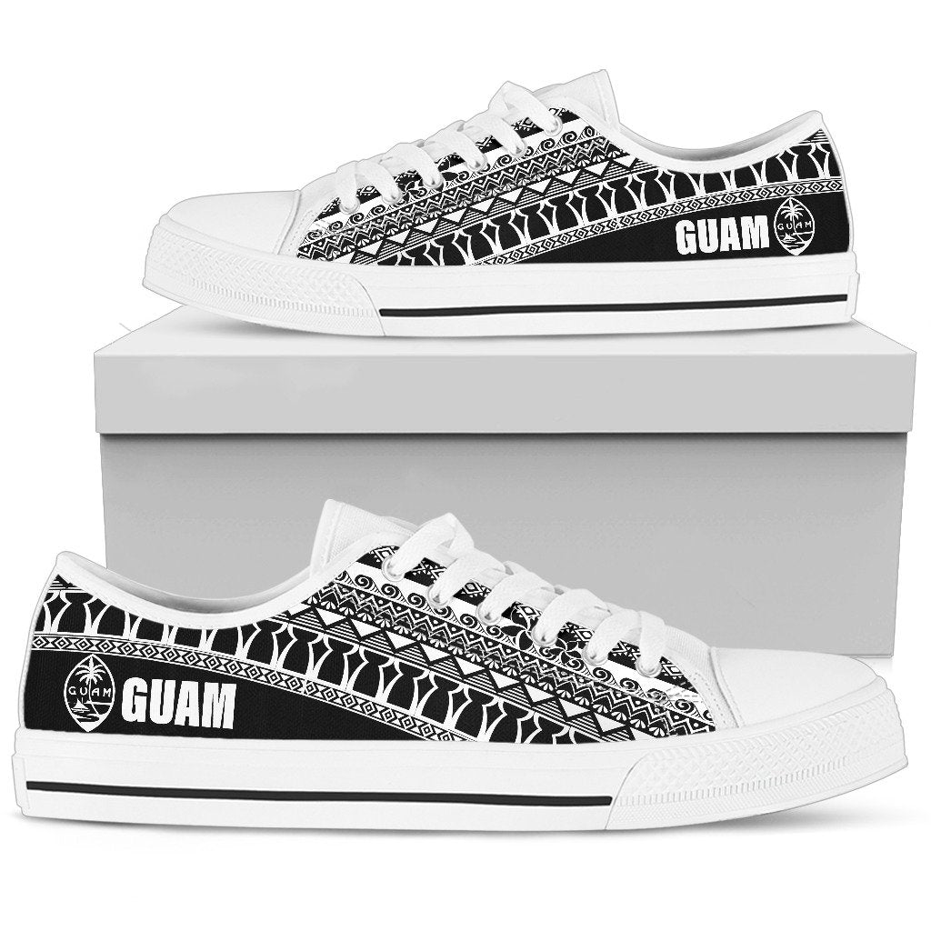 Guam Low Top Shoes - Latte Stone Black White - Polynesian Pride