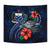 Samoa Polynesian Tapestry - Blue Turtle Hibiscus - Polynesian Pride