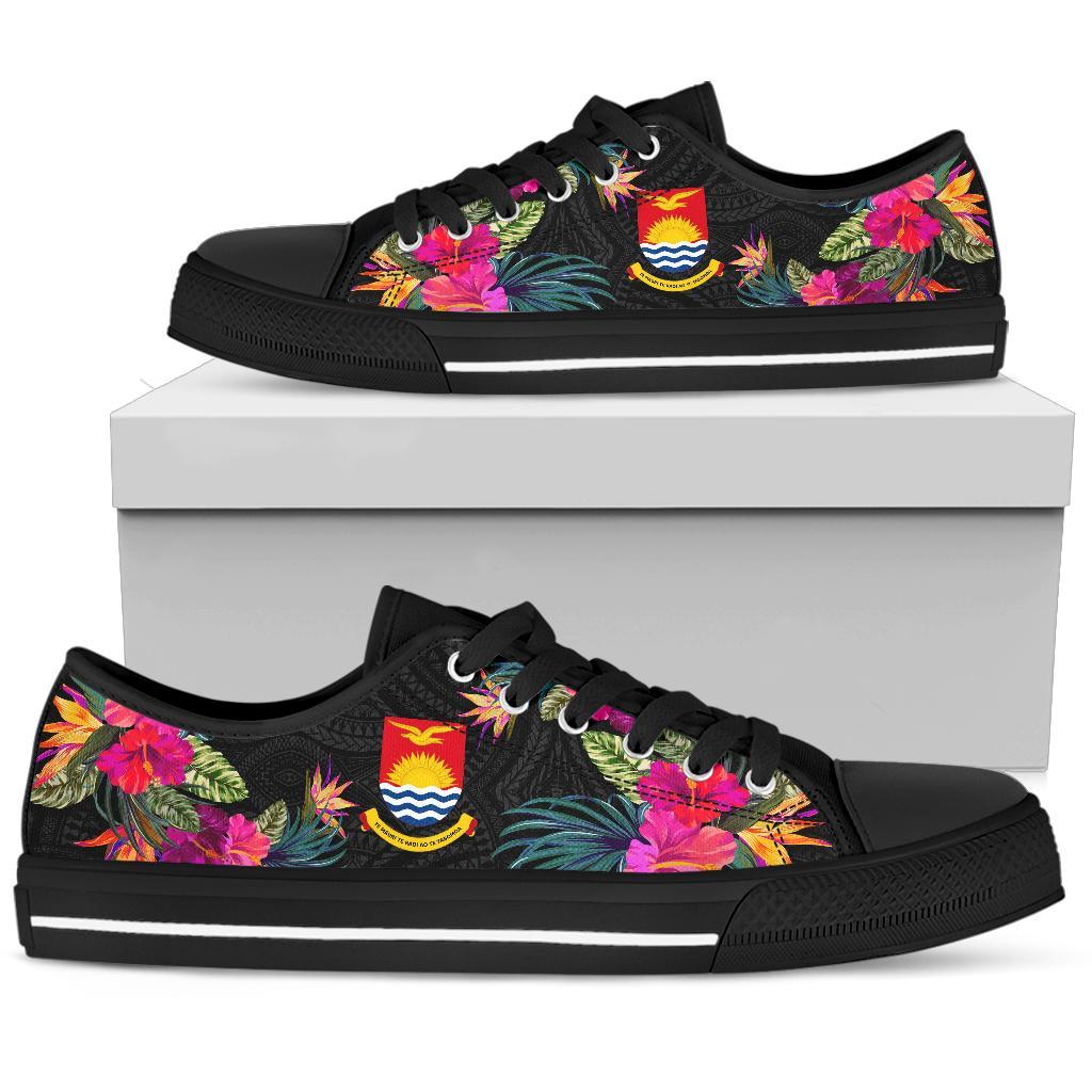 Kiribati Low Top Shoe - Hibiscus Polynesian Pattern - Polynesian Pride