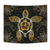 Turtle Hibiscus Yellow Tapestry Wall Tapestry Yellow - Polynesian Pride