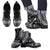 niue Leather Boots - Polynesian Black Chief Version Black - Polynesian Pride