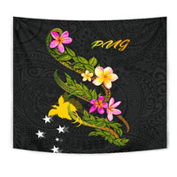 Papua New Guinea Polynesian Tapestry - Plumeria Tribal - Polynesian Pride