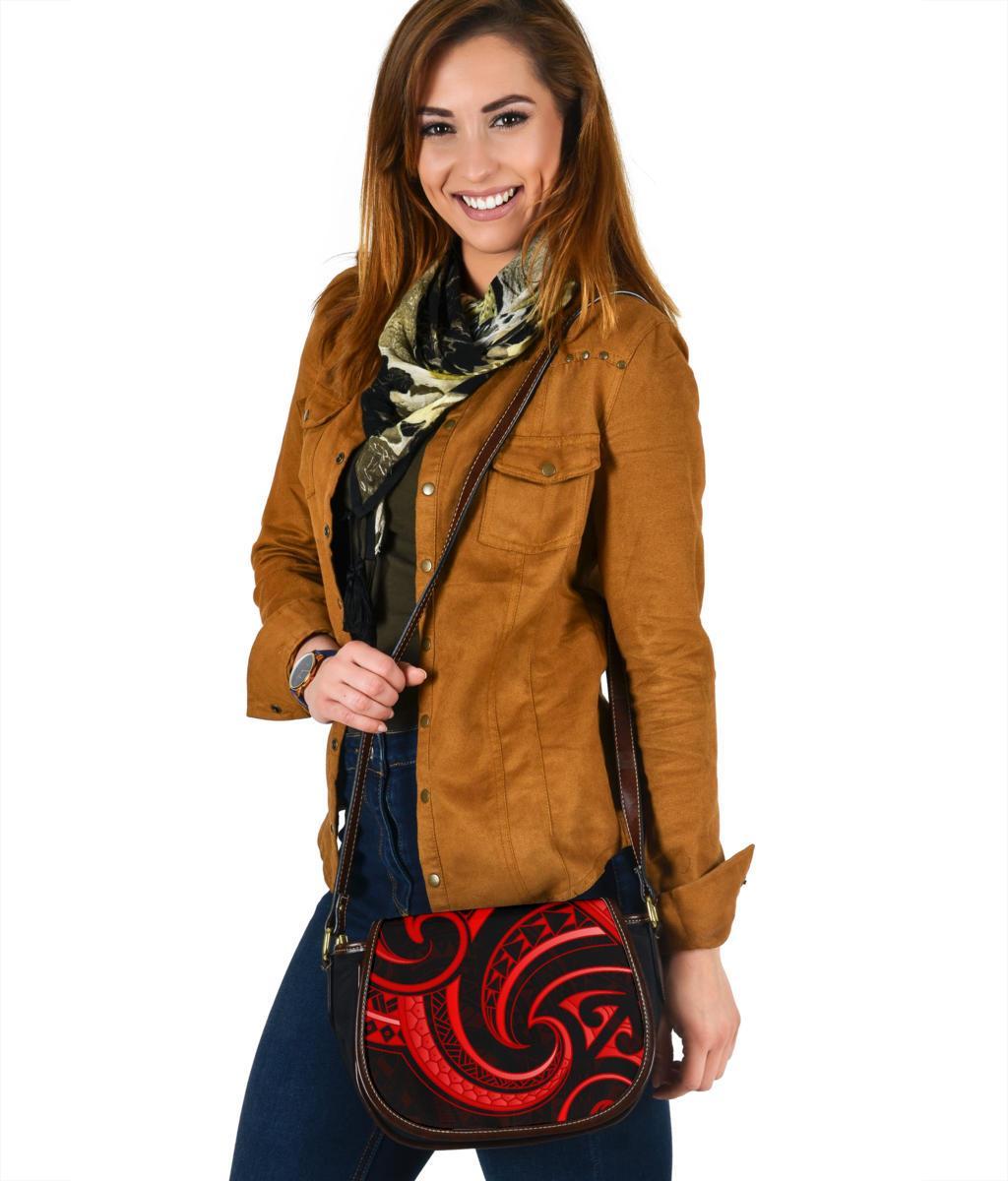 New Zealand Maori Mangopare Saddle Bag Polynesian - Red Saddle Bag One Size Red - Polynesian Pride