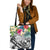 Tonga Polynesian Tote Bags - Summer Plumeria (White) Tote Bag One Size White - Polynesian Pride