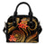 American Samoa Polynesian Shoulder Handbag - Gold Plumeria One Size GOLD - Polynesian Pride