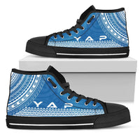 Yap High Top Shoes - Polynesian Flag Chief Version - Polynesian Pride