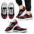 Polynesian Shoes - Red Hibiscus Tribal - NN6 Unisex White - Polynesian Pride
