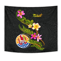 Tahiti Polynesian Tapestry - Plumeria Tribal - Polynesian Pride