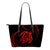 Hawaii Turtle Small Leather Tote - Red - Frida Style Black - Polynesian Pride