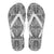 Polynesian Flip Flops White And Black Men's Flip Flops White - Polynesian Pride