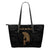 Warrior Helmet Small Leather Tote Black - Polynesian Pride