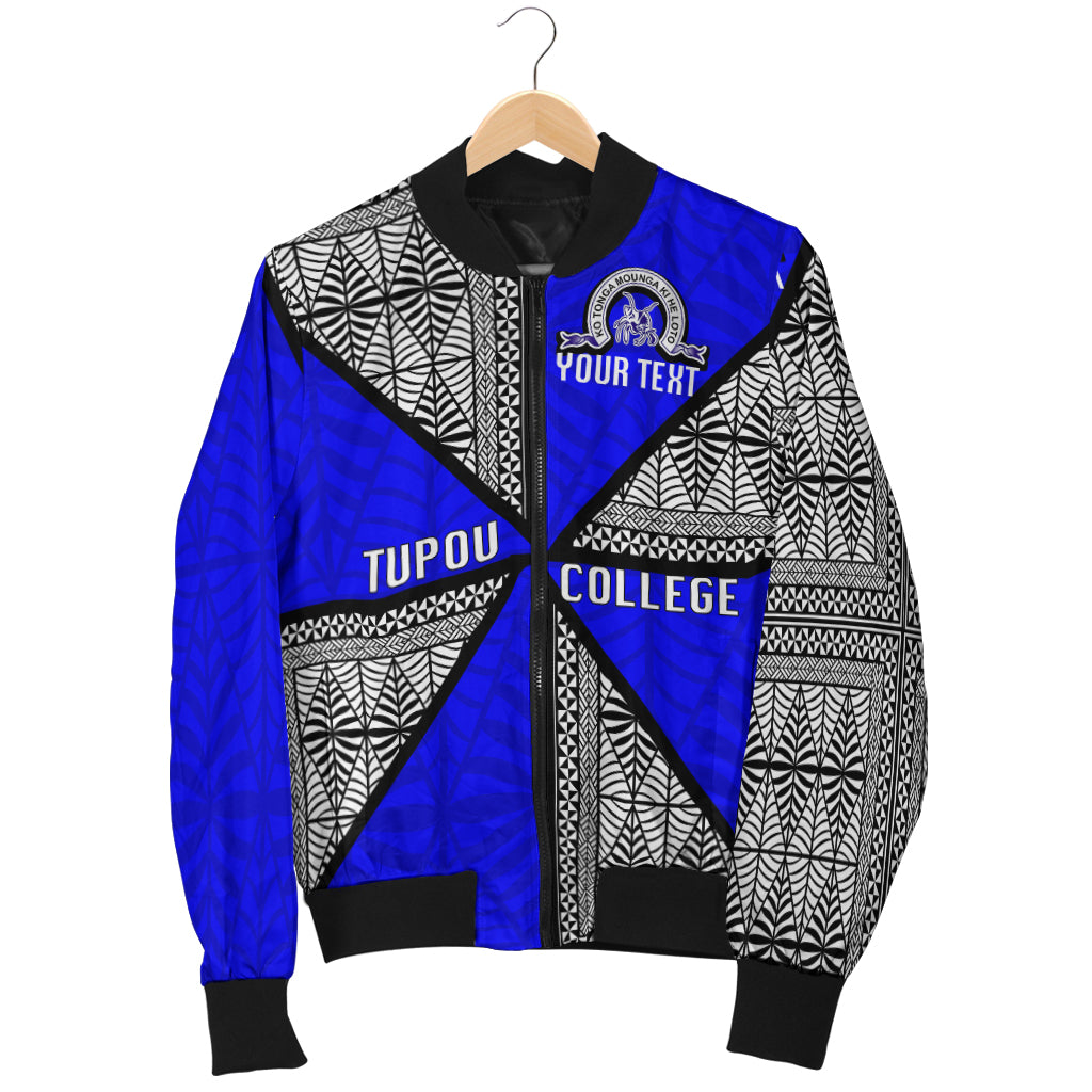 (Custom Personalised) Tonga Tupou College Bomber Jacket - Tongan Patterns - LT20 - Polynesian Pride