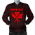 Hawaii Kanaka Polynesian Men's Bomber Jacket Red Red - Polynesian Pride