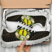 New Caledonia Sneakers - Polynesian Gold Patterns Collection - Polynesian Pride