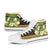 Solomon Islands High Top Shoes - Polynesian Gold Patterns Collection - Polynesian Pride