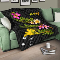 Papua New Guinea Polynesian Quilt - Plumeria Tribal - Polynesian Pride