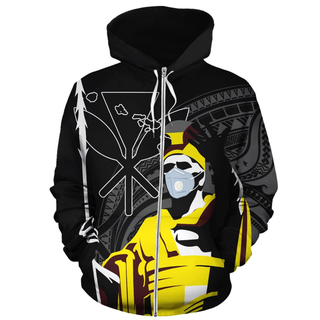 Hawaii Stay At Home King Hoodie (Zipper) - Polynesian Pride