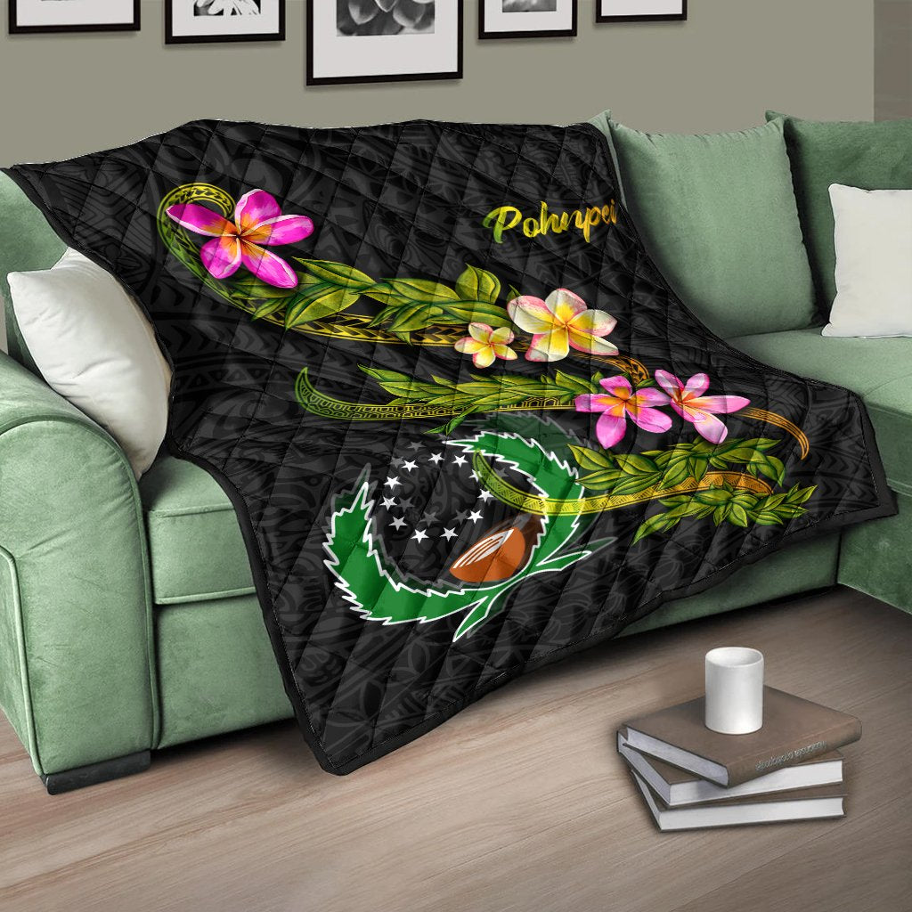 Pohnpei Polynesian Quilt - Plumeria Tribal - Polynesian Pride