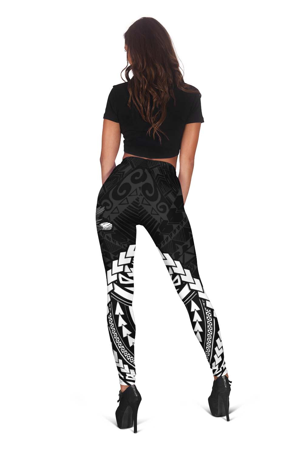 American Samoa Women Leggings Eagle mix Polynesian LT13 - Polynesian Pride