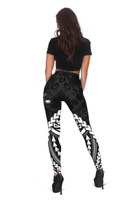 American Samoa Women Leggings Eagle mix Polynesian LT13 - Polynesian Pride
