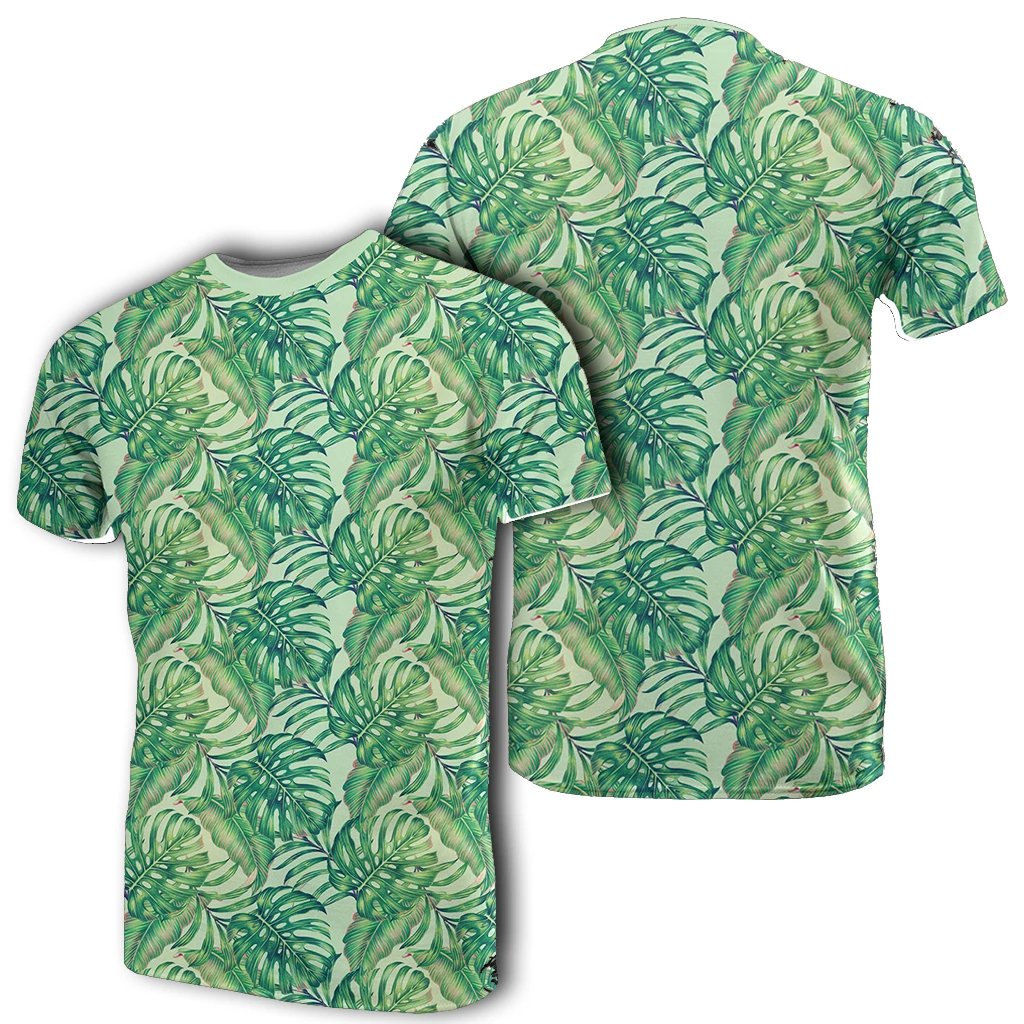 Hawaii Tropical Leaves Jungle Monstera Leaf T Shirt Unisex White - Polynesian Pride