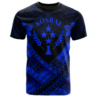 Kosrae Polynesian Custom T Shirts Kosrae BlueCamisole Hibiscus Style Unisex Blue - Polynesian Pride