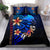 Papua New Guinea Bedding Set - Vintage Tribal Mountain Blue - Polynesian Pride