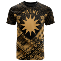 Nauru Polynesian T Shirts Nauru Gold Seal Camisole Hibiscus Style Unisex Art - Polynesian Pride