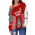 Tonga Rugby Off Shoulder Sweater - Mate Ma'a Tonga LT13 - Polynesian Pride