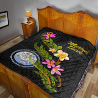 Marshall Islands Polynesian Quilt - Plumeria Tribal - Polynesian Pride