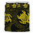 Hawaiian Turtle Polynesian Bedding Set Yellow Black - Polynesian Pride