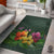 Hawaii Hibiscus Area Rug Black - Polynesian Pride