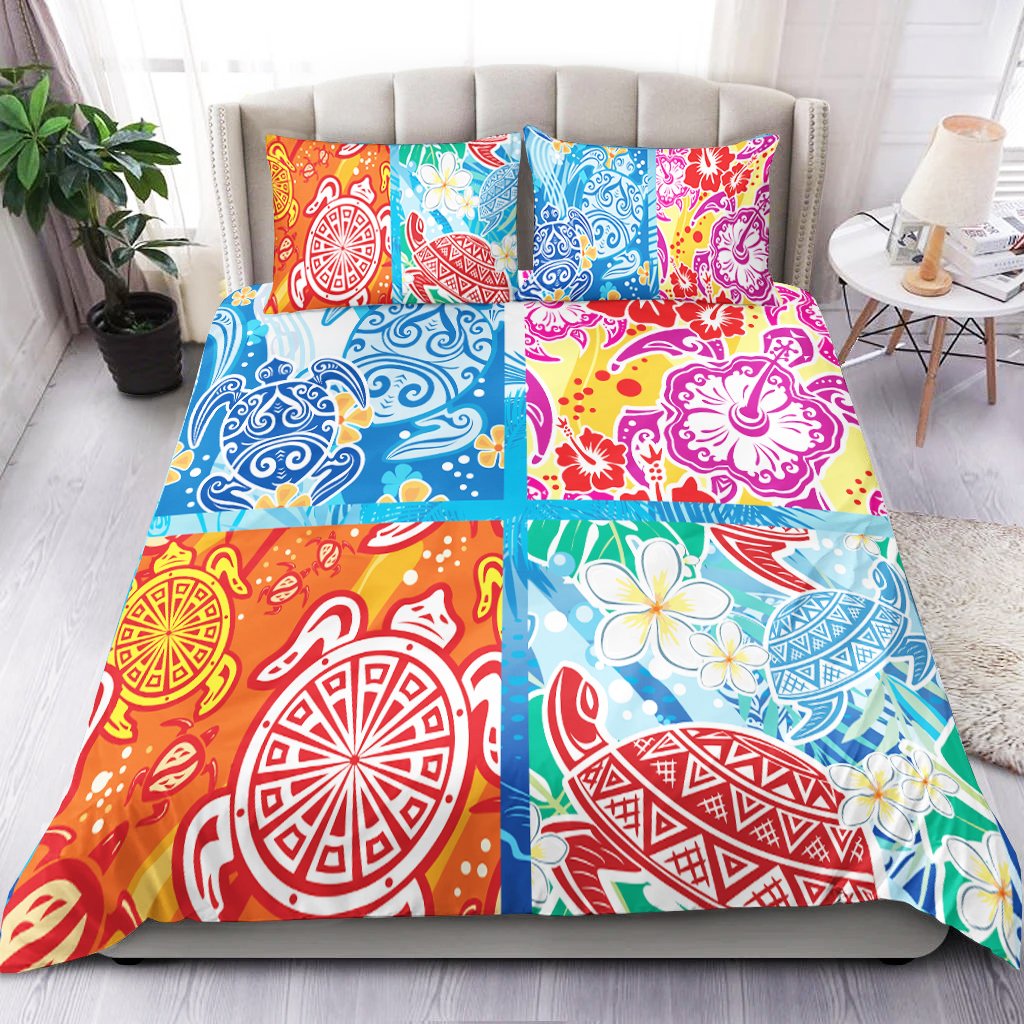 Polynesian Bedding Set - World Turtle Day Art - Polynesian Pride