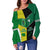 Cook Islands and New Zealand Off Shoulder Sweater Polynesian mix Maori LT13 - Polynesian Pride