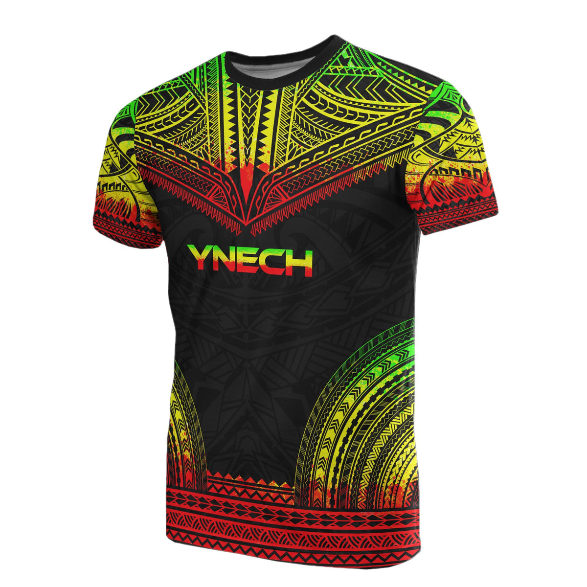 Polynesian T Shirt Polynesian Ynech Tattoo Reggae Style Unisex Reggae - Polynesian Pride