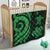 Kosrae Premium Quilt - Green Tentacle Turtle - Polynesian Pride