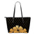 Kanaka Hibiscus Small Leather Tote Gold - Rich Style Gold - Polynesian Pride