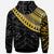 Pohnpei Custom Hoodie Pohnpei Ginger Lei Pattern Gold - Polynesian Pride