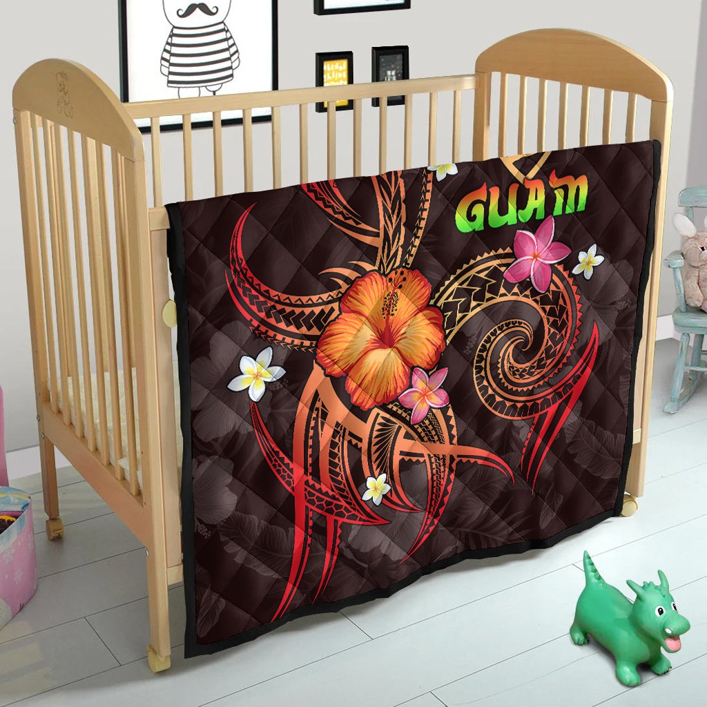 Guam Polynesian Premium Quilt - Legend of Guam (Red) - Polynesian Pride