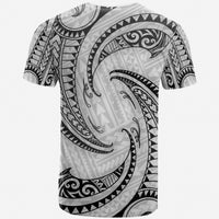 Polynesian Saltwater Nations T Shirt White Tribal Wave - Polynesian Pride