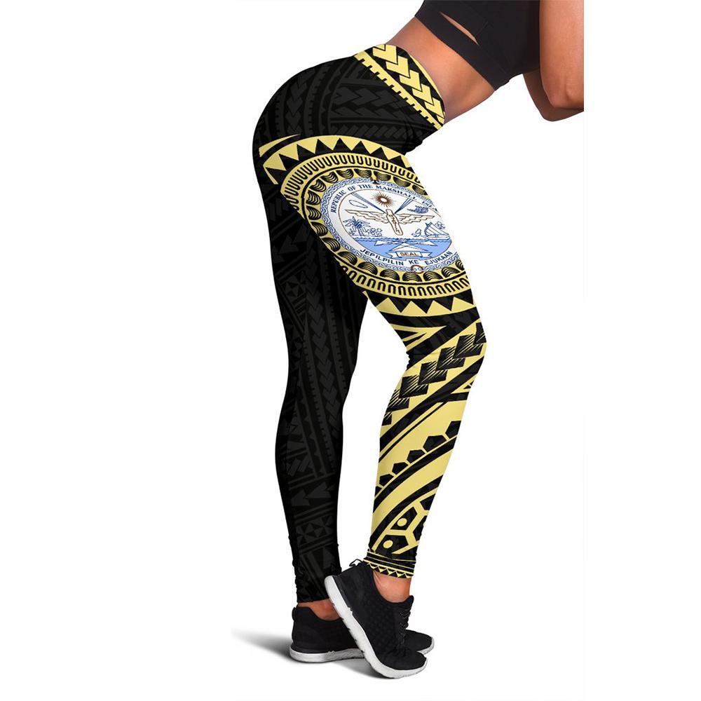 Marshall Islands 1st Leggings (Gold) A6 Gold - Polynesian Pride