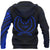 Pohnpei Hoodie Pohnpei Flag Polynesian Tattoo Style Blue - Polynesian Pride