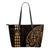 Hawaii Coat of Arms Gold Small Leather Tote Gold - Polynesian Pride