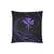 Kanaka Pillow Covers - Purple - Frida Style One Size 18"x18"(Twin Sides) Black - Polynesian Pride